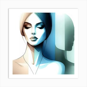 Portrait Of A Woman 12 Art Print