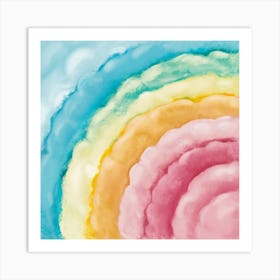 Rainbow Clouds Art Print