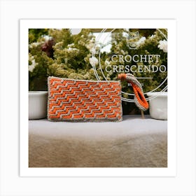 Mosaic Crochet Handclutch Art Print