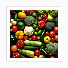 Colorful Vegetables 7 Art Print