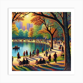 Boston Park Art Print