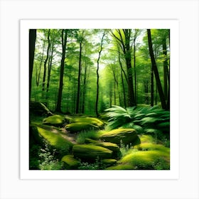 Mossy Forest 2 Art Print