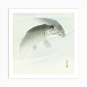 Two Carp Fish (1900 1910), Ohara Koson Art Print