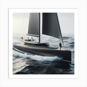 Sailboat In The Ocean 1 Art Print