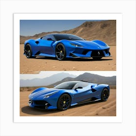 Two Ferrari Sports Cars Art Print