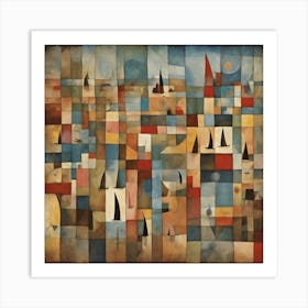 A Rich Harbour, Paul Klee Abstract Living Room Hallway Art Print Art Print