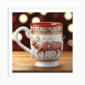 Reindeer Mug 1 Art Print