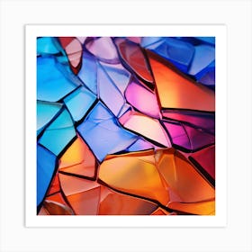 Colorful Glass Mosaic Art Print