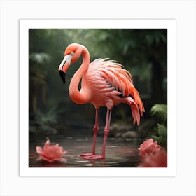 Flamingo 4 Art Print