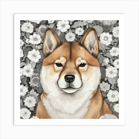 Shiba Inu 49 Art Print