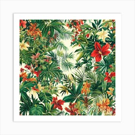 Tropical Flowers Art 10 Art Print