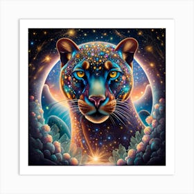 Psychedelic Leopard Print Art Print