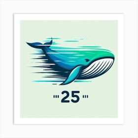 Whale 25 Art Print
