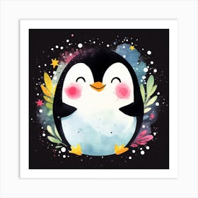 Cute Penguin Art Print