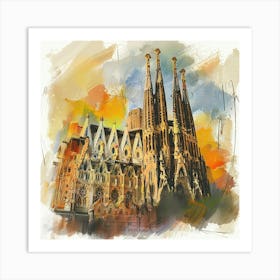 Sagrada Familia Cathedral Art Print