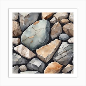 Stone Wall 97 Art Print