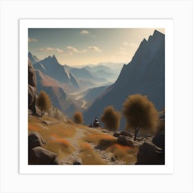 Mountain Scene 3 Art Print