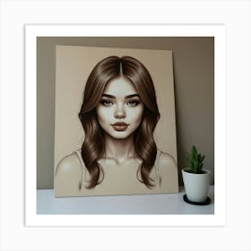 Portrait Of A Woman 3 Art Print