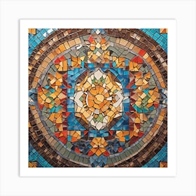 Mosaic Mosaic Mosaic Art Print