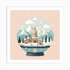 Hallstatt Austria 1 Snowglobe Art Print