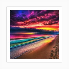 Colorful Sunset Art Print