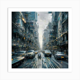 Futuristic City 161 Art Print