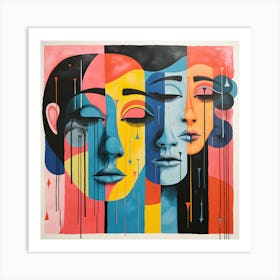 Three Faces Art Print