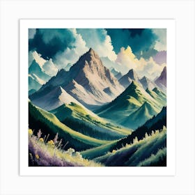 Mountain Landscape Art Print