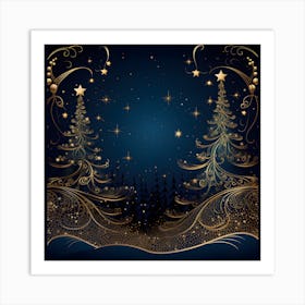 Christmas Tree Background 2 Art Print