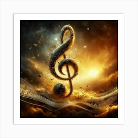 Treble Clef 2 Art Print