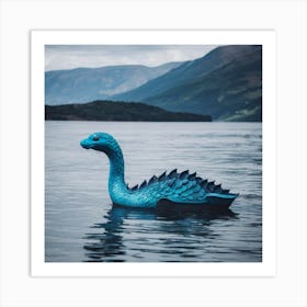 Blue Dragon Art Print