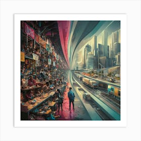 Cityscape Art Print