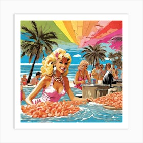 Beach Party Art Print