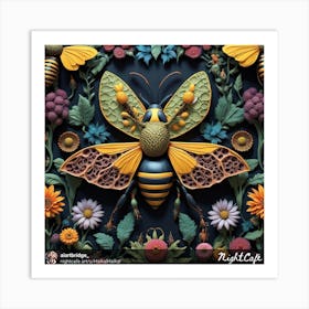 Gothic Bee 1 Art Print