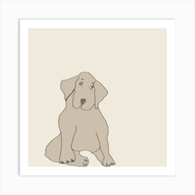 Dog Softy  Art Print