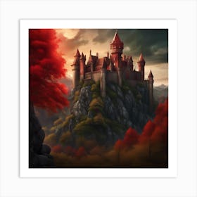 Castle In The Forest Art Print