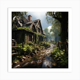 Witcher inspired environment concept Art Print