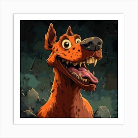 Vintage 80s Nightmarish Dog 2 Art Print