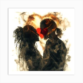 Loved 3D - Love In The Air Art Print