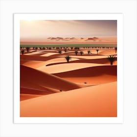 Desert Landscape - Desert Stock Videos & Royalty-Free Footage 12 Art Print