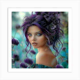 Purple Beauty Art Print