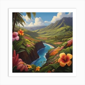 Hawaiian Valley Art Print