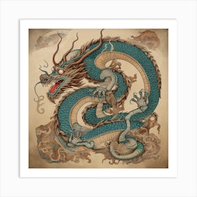 Dragon Tattoo Design Art Print