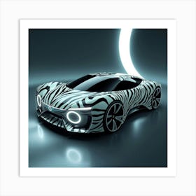 Zebra Concept Car Art Print