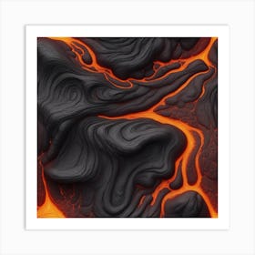 Lava Flow 2 Art Print