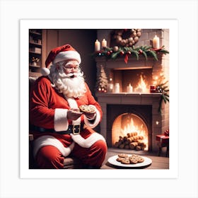 Christmas Santa Claus Art Print