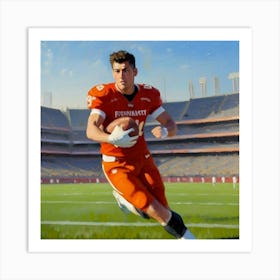 The Game Changer Football Player in Action Art Print