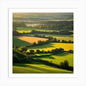 Sunrise In The Countryside 4 Art Print