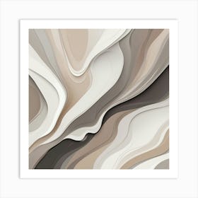 Abstract Wavy Pattern Art Print