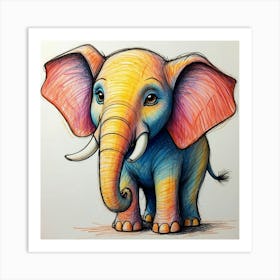 Little Elephant 7 Art Print